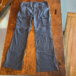 Gray Prana convertible pants size 8